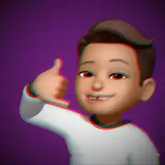 3D cartoon boy thumbs up