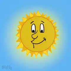 Smiling Sun Cartoon Animation
