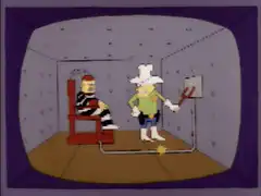 Wario electrocutes prisoner