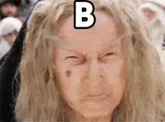 Old man saying boooooo