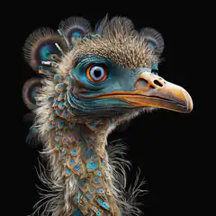 Cybernetic Ostrich Head