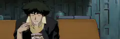 Spike Spiegel eating noodles