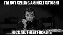 I'm not selling a single Satoshi