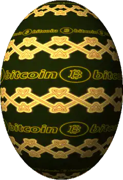 Rotating Bitcoin Easter Egg