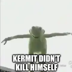 Kermit the Frog falls off a building
