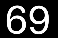 Rotating 69 number
