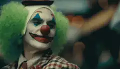 Joker clown laughing