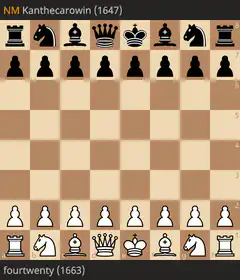 Chess game between Kanthecarowin and fourtwenty