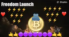 Freedom Launch Bitcoin rocket