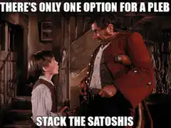 There's only one option for a pleb stack the satoshis