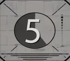 Vintage film countdown leader