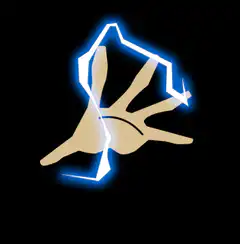 Nostr logo with blue glow