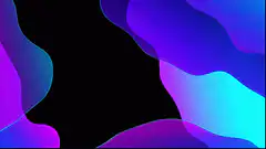 Purple and blue abstract shapes animation
