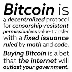 Bitcoin is a decentralized protocol