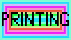 Pixel Art Printing Text Animation