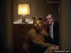 The Shining bear mask reveal