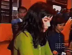 Woman slaps cameraman