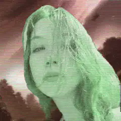 Woman with shifting color filter
