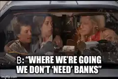 Back to the Future Bitcoin meme