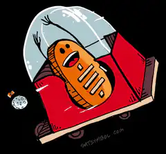 Bitcoin Coin in Space Car