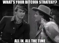 What's your bitcoin strategy all in all the time
