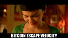 Ondine crying Bitcoin escape velocity
