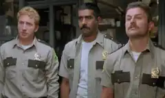 Three cops react with shock