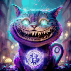 Cheshire Cat with Bitcoin
