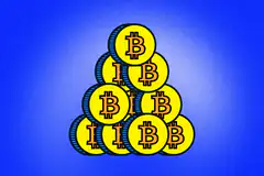Stack of Bitcoin Coins
