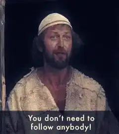 You don't need to follow anybody