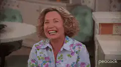 Woman laughing hysterically