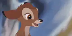 Bambi and Faline touching noses
