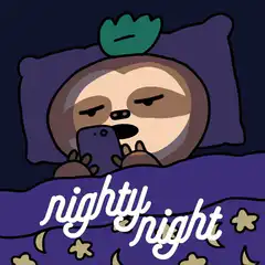 Sloth saying nighty night