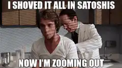 I Shoved It All In Satoshis Now I'm Zooming Out
