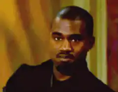 Kanye West serious face
