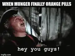 When Munger Finally Orange Pills