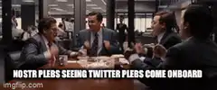 Nostr plebs seeing Twitter plebs come onboard