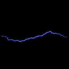 Blue lightning bolt animation