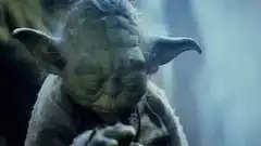 Yoda nodding and smiling