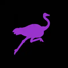 Purple Ostrilogo Running