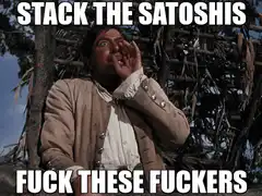 Stack the Satoshis Fuck These Fuckers