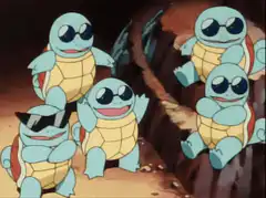 Squirtle gang with sunglasses