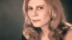 Woman thinking with math equations