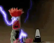 Elmo gets electrocuted by lightning