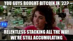 You Guys Bought Bitcoin In '22? Relentless Stacking