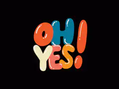 Oh Yes! animated text