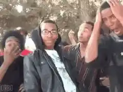 Man holding head in shock