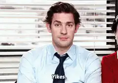 Jim Halpert says Yikes