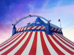 American Flag Circus Tent