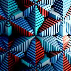 Abstract geometric pattern animation
